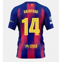 Camisa de Futebol Barcelona Marcus Rashford #14 Equipamento Principal 2025-26 Manga Curta